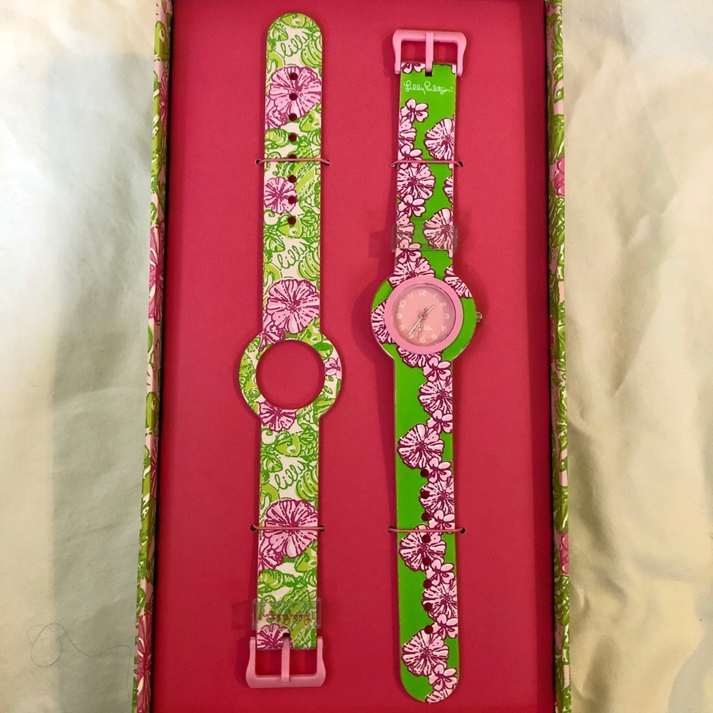 Lilly Pulitzer interchangeable watch set